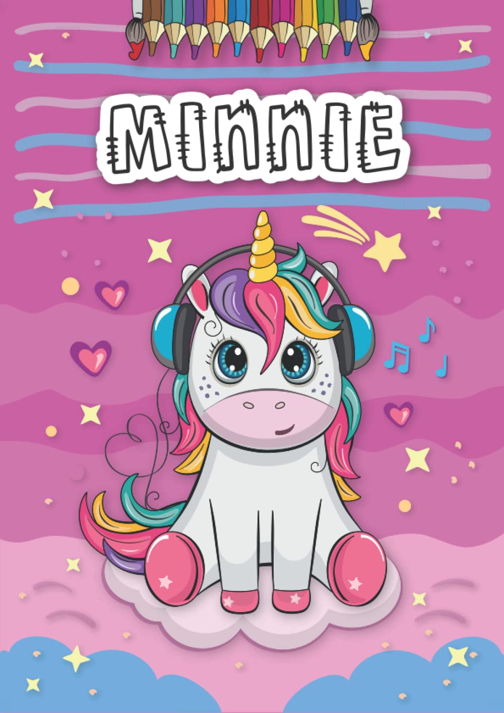 Independently published Minnie: Personalized Coloring Book for Minnie | Theme: Unicorn | Birthday gift for girl, daughter ... | Ages: 4-8 | 25 unicorn designs with name Minnie, Large size A4 (ca. 8.5 x 11 inches)