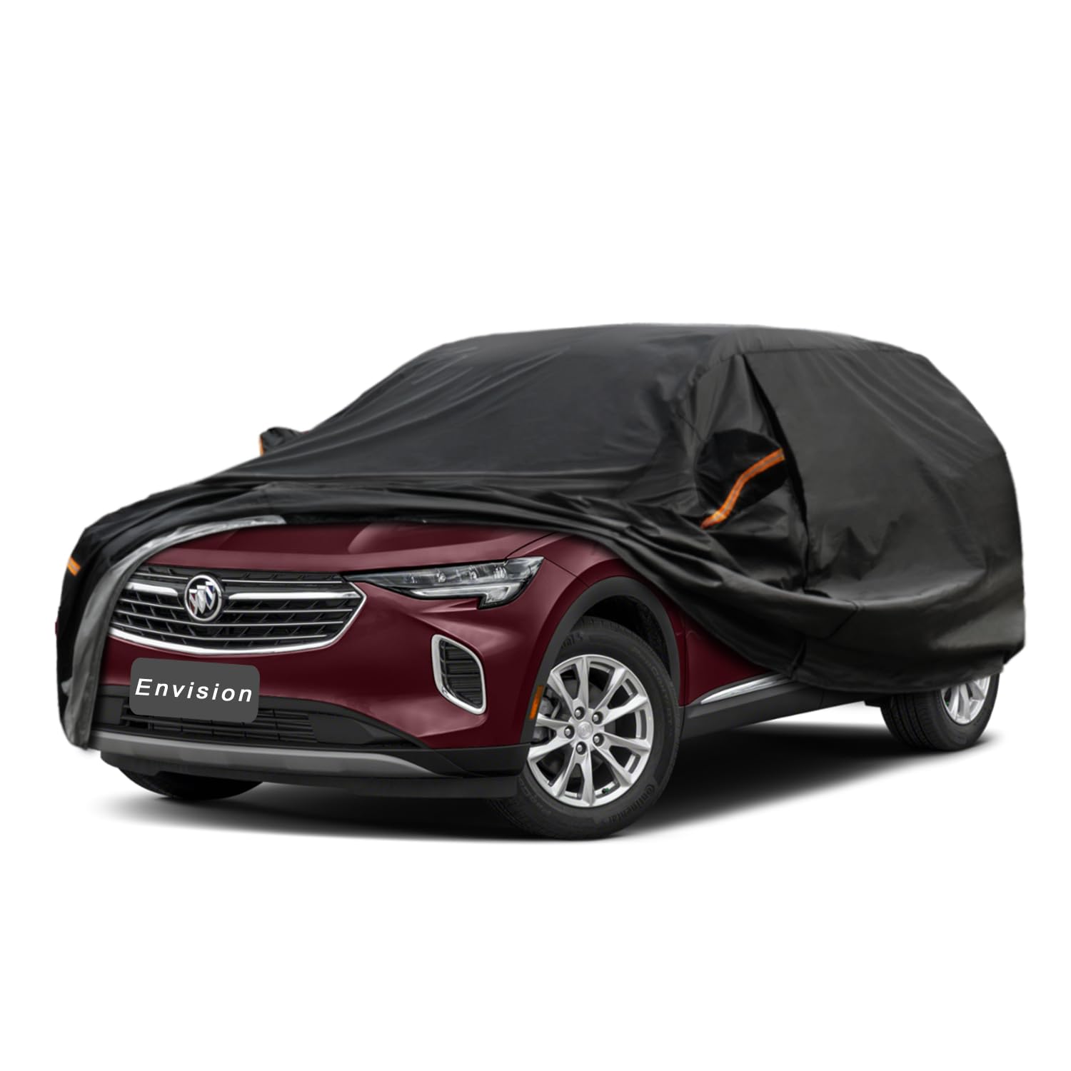GUNHYI 7 Layers SUV Car Cover Custom Fit Buick Envision (2015-2025) | All-Weather Waterproof Heavy-Duty Fabric, scratch-proof cotton lining, outdoor sun/rain/snow/wind/dust protection.