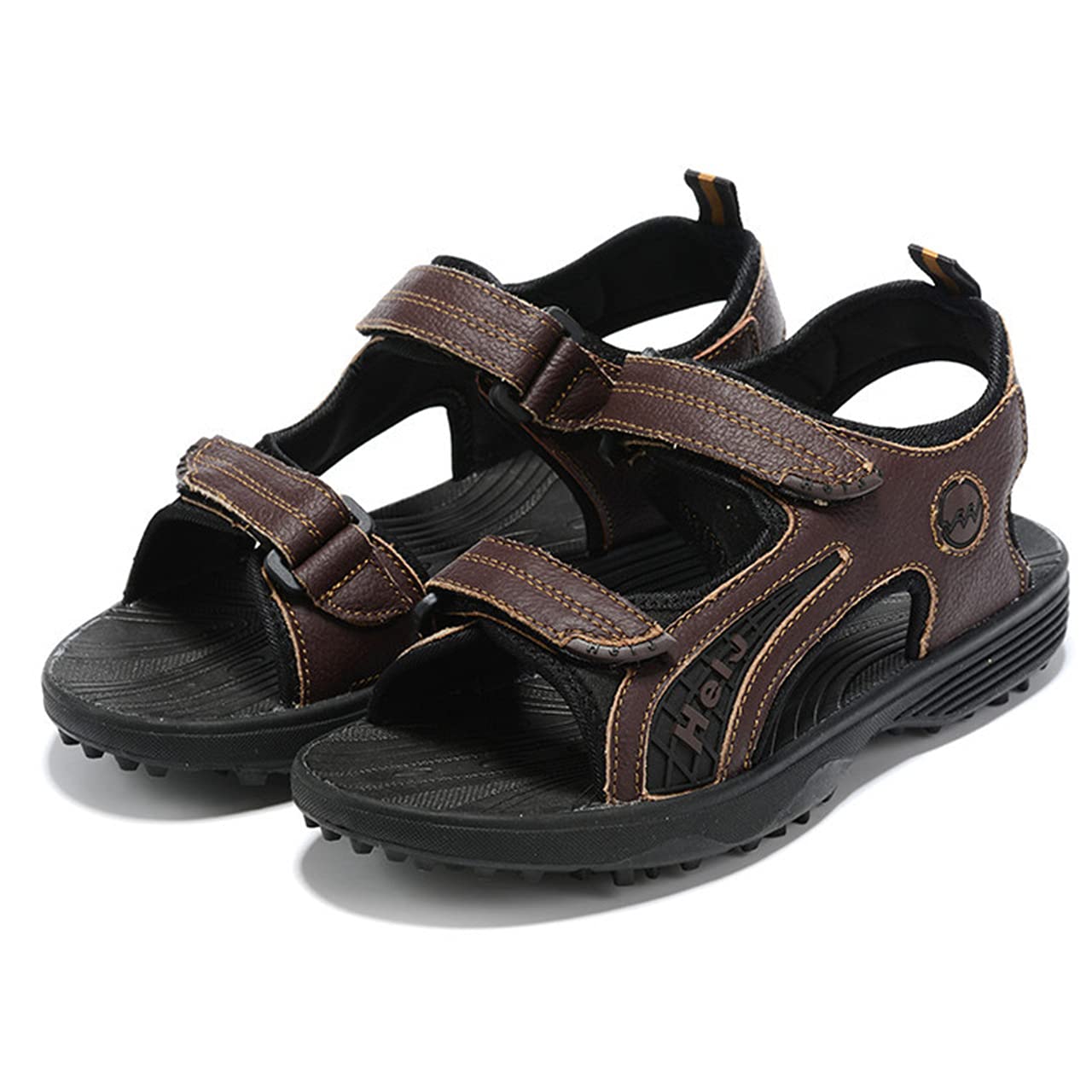 WJFGGXHK Men's Golf Sandal, Golf Shoes for Men Waterproof Golf Sneakers Outdoor Anti Slip Walking Footwear,Black,44 EU