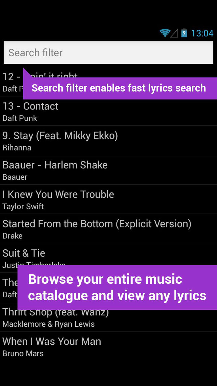 Lyrics App App on Amazon Appstore