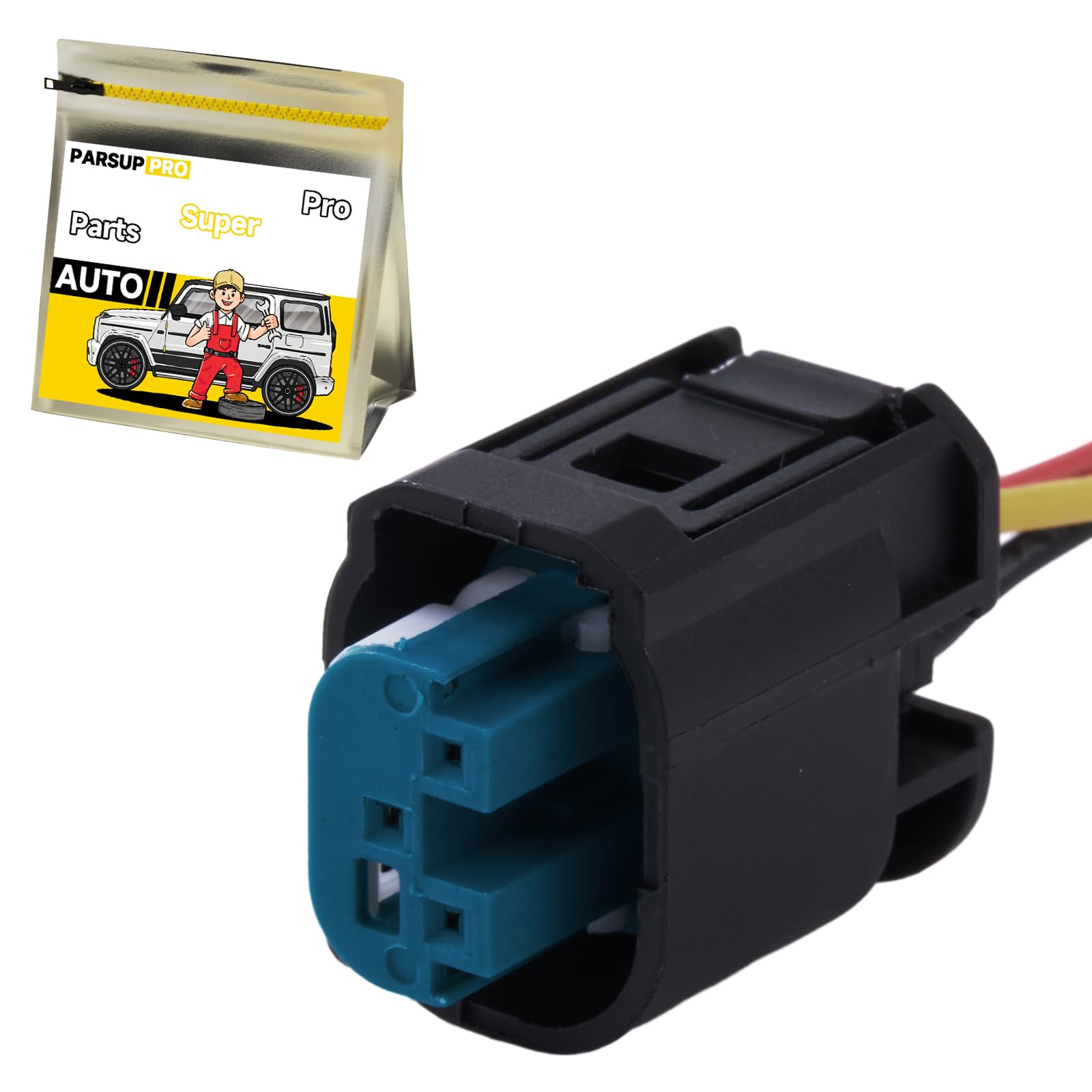 PARSUPPRO 3-Way/Pin A/C Refrigerant Pressure Sensor Connector Auto Waterproof Wiring Harnesses Repair Plug Pigtail for GM for VW Golf7 for Ford for