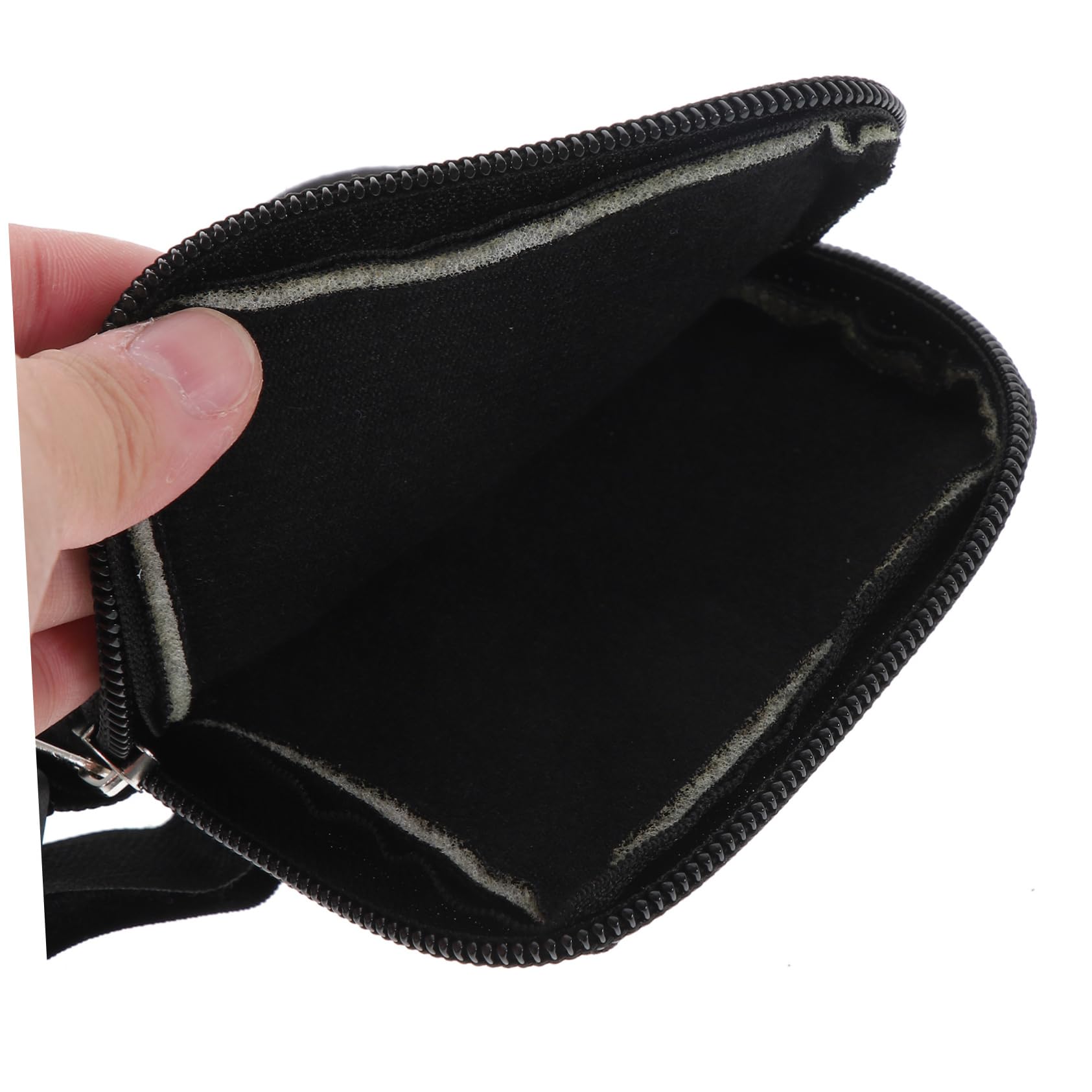 Toyvian 5 Stück Cup-Tasche Wasser Reisen schlank Wandern im Freien tragbar Flaschentasche Becher Tragetasche Mehrzwecktasche mit Reißverschluss Reißverschlusstasche Segeltuch Schwarz