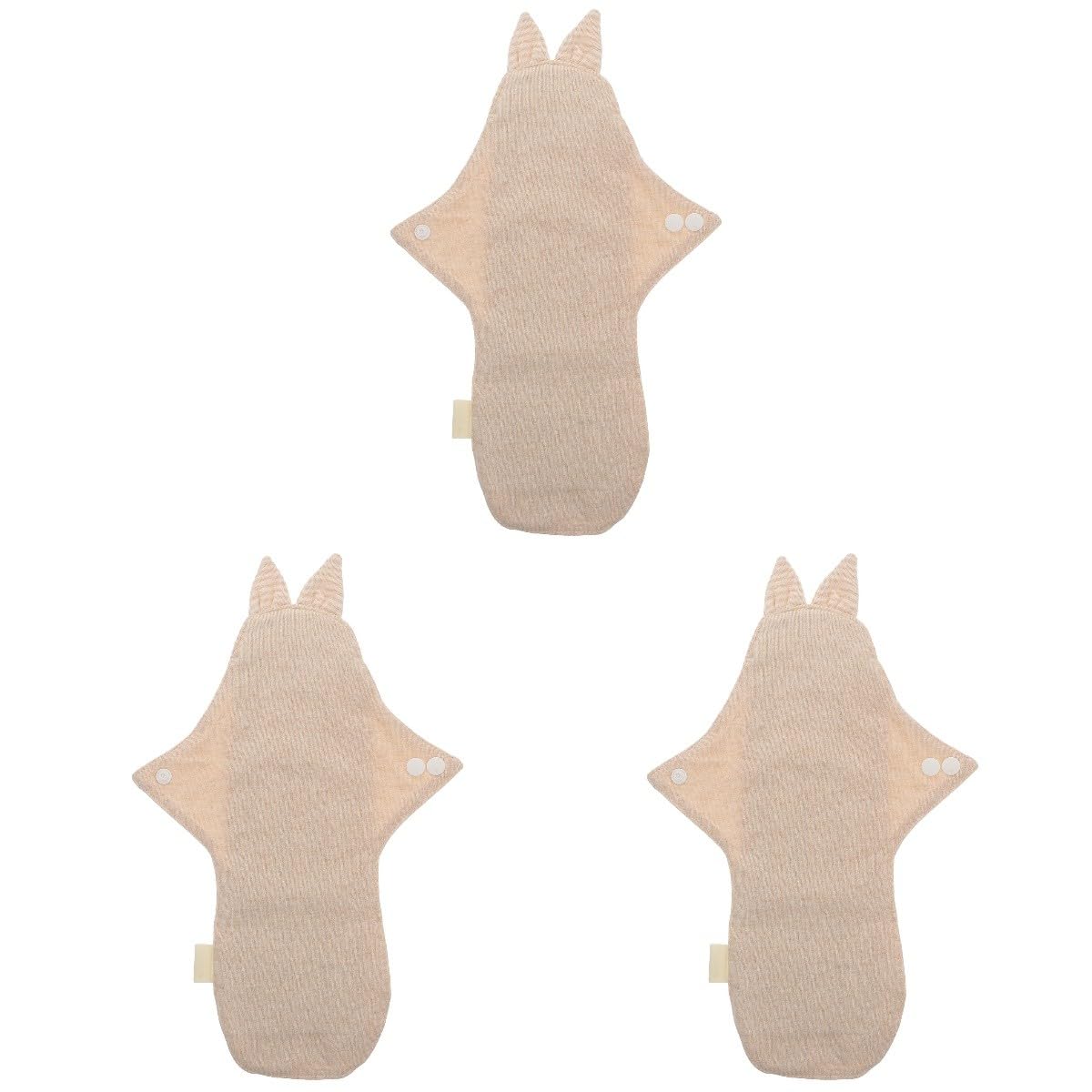 3 Piezas De Las Aletas Festoneadas Paño Absorbente Almohadillas Para La Cama De Incontinencia Mama Panty Liner Absorbencia Menstrual Tampón Sector Algodón