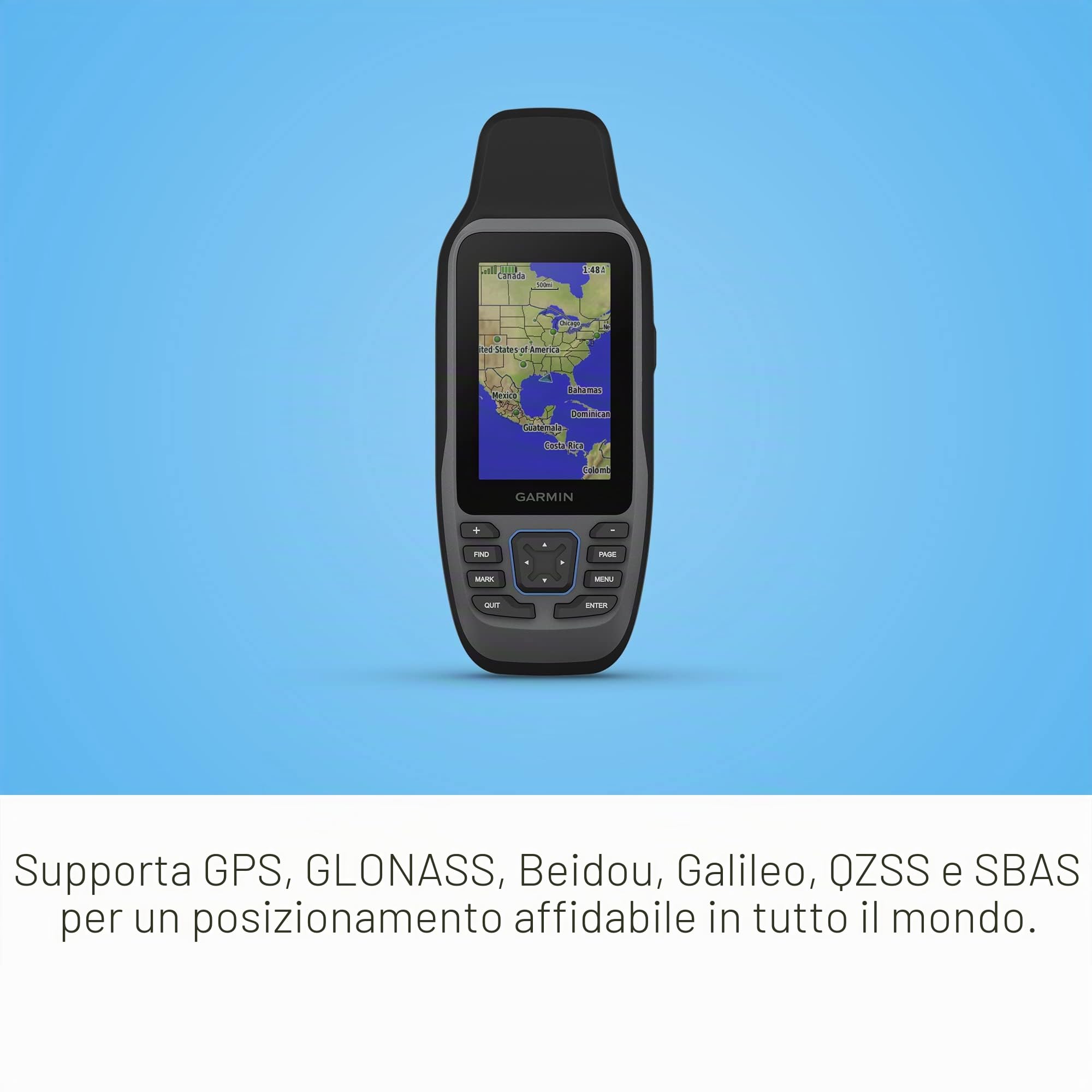 Garmin GPSMAP 79sc, GPS marino palmare precaricato con BlueChart g3 costieri cartografici, design robusto e galleggia in acqua