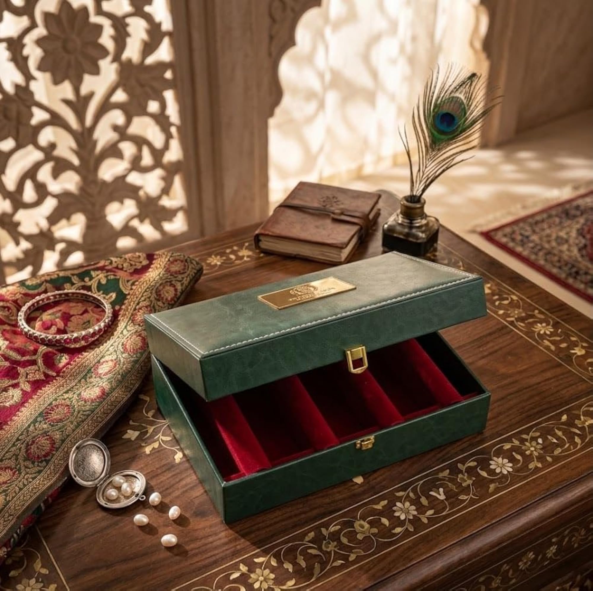 DIVINE GEHNA Bangle Storage Box with Velvet Interior
