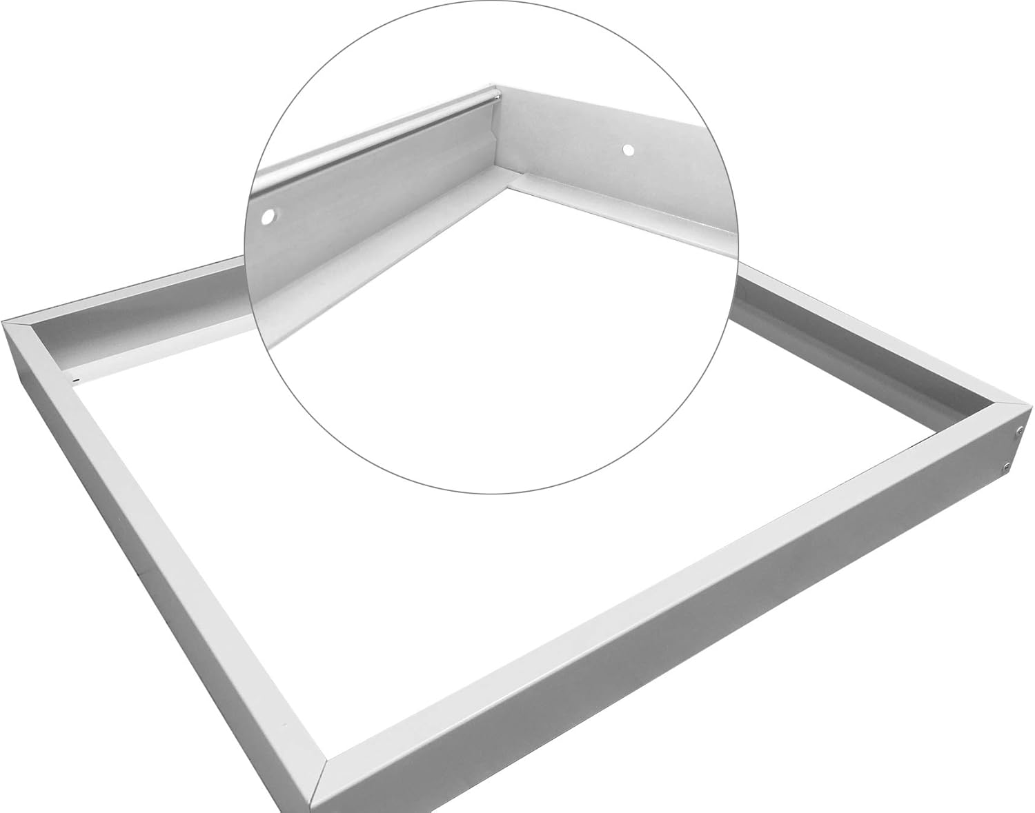 LEDONE 2x2FT Surface Mount Kit for LED Flat Panel Light, 24x24 inch Ceiling Frame Kit, 2 Feet Drop Ceiling Light kit, 1 PK