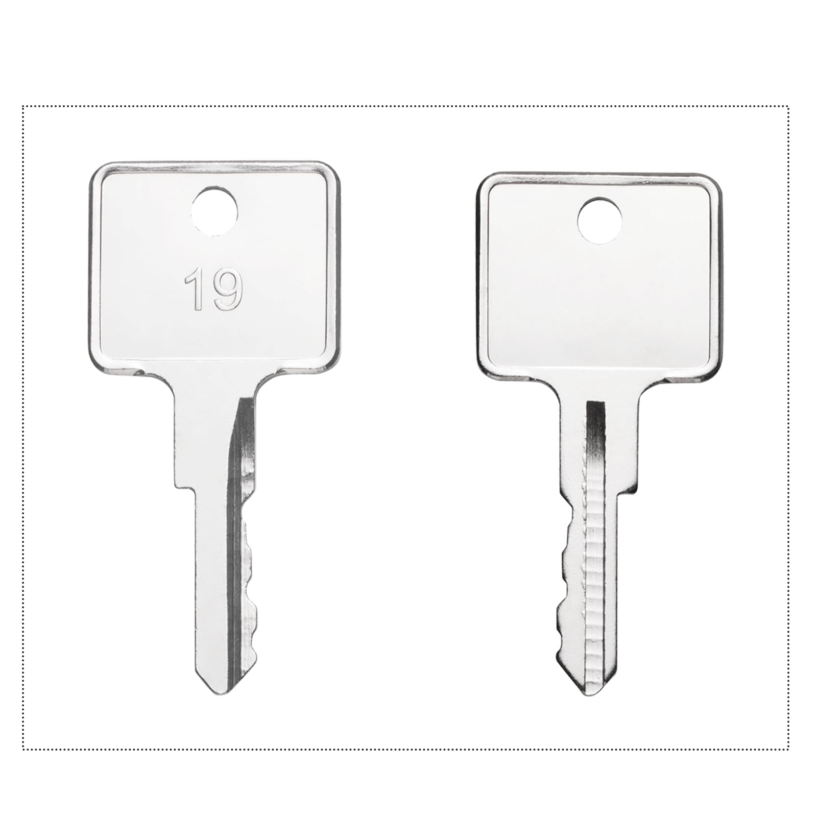 10 Pcs Ignition Switch Keys for Cat 1569, Forklift Key for Mitsubishi Cat Kubota Part Number:123243 12343 912-0514920 9120514920 - Image 4