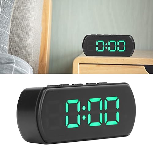 Miniatura 4 de Reloj despertador digital, reloj despertador digital con temperatura de repetición de 12 24 horas, pequeño reloj electrónico de escritorio con