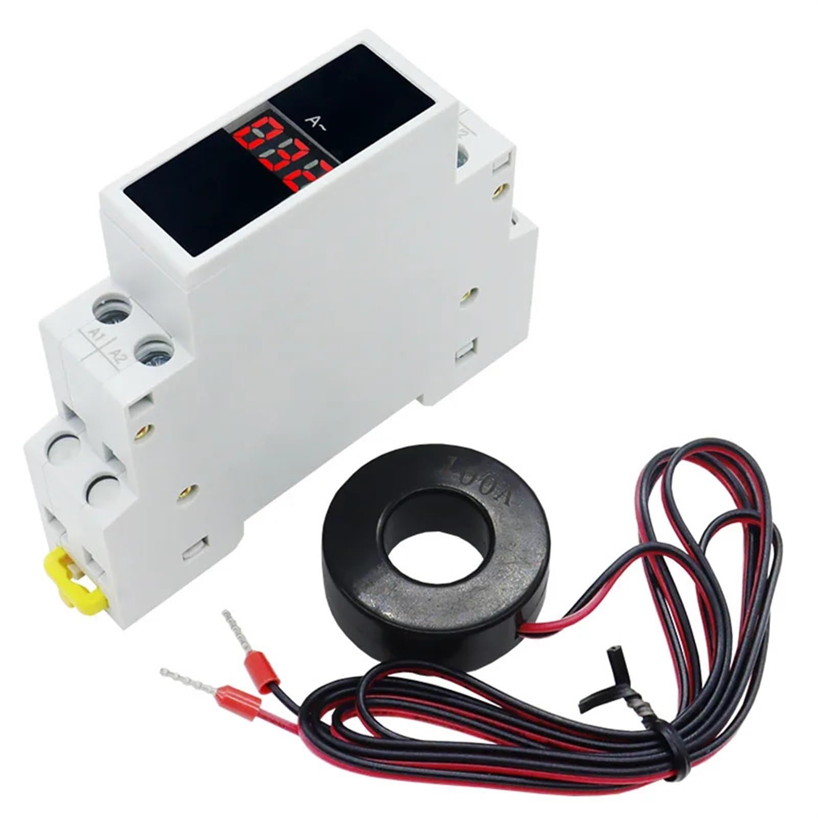 Misuratore di corrente monofase da 35 mm AC 0-100 A BA-1R Amperometro modulare Tester di ampere digitale 1 pz