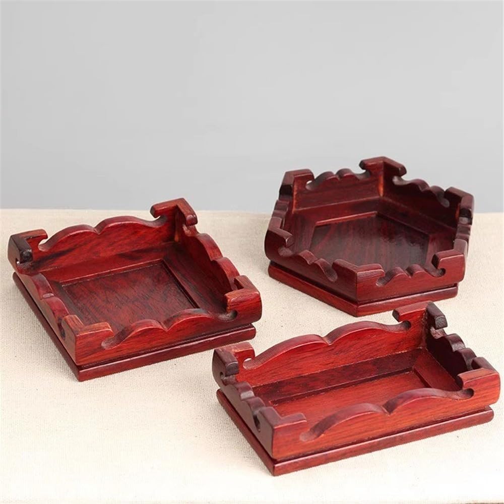 Bonsai-Basis Quadratischer Pflanzenständer aus Palisander mit Bonsai-Basis