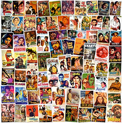 Vintage Hindi Movie Laptop Stickers for Laptop journals Guitar wa...