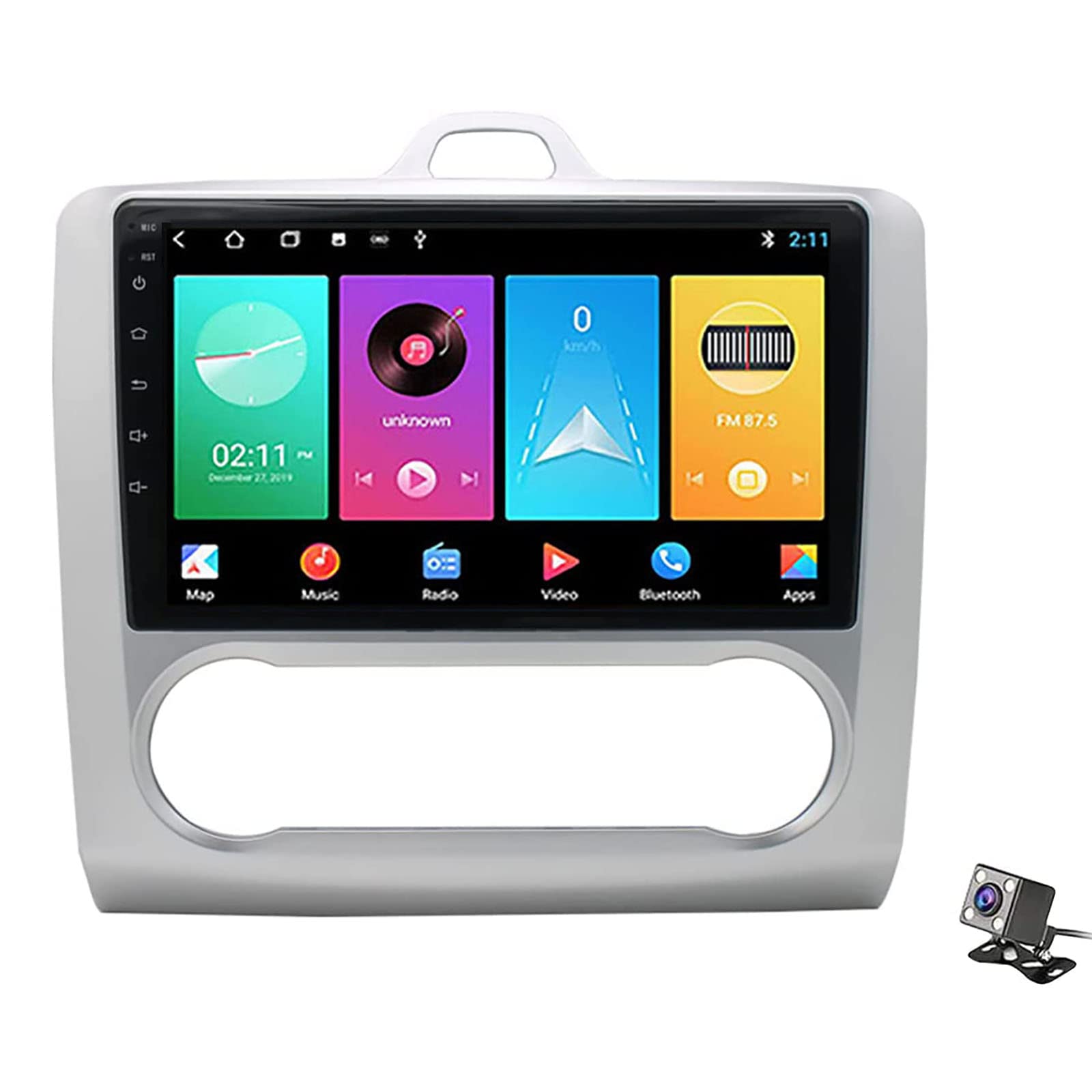 Radio Android 11 para Ford Focus 2: pantalla táctil de 9" con GPS y Bluetooth para tu coche
