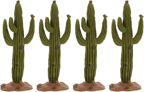 Healifty 4 figuras de cactus artificiales para decoración de cactus, plantas de cactus artificiales