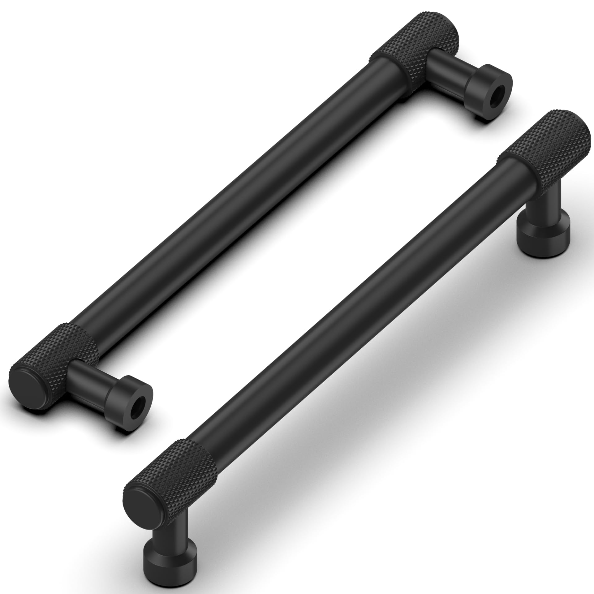 Talentedeco 10 Pack Black Cabinet Pulls, 160mm(6.3Inch) Center to Center Hole Center, Kitchen Cabinet Handles for Drawer Dresser, Cupboard and Wardrobe