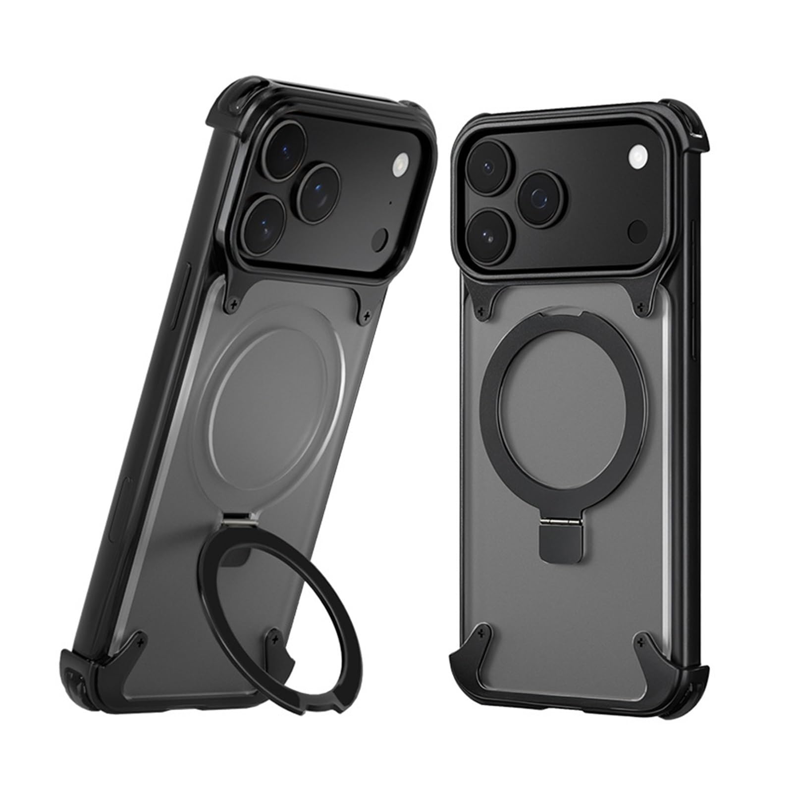 Coque aluminium iPhone 17 Pro luxe avec support invisible et dos mat chic - 8