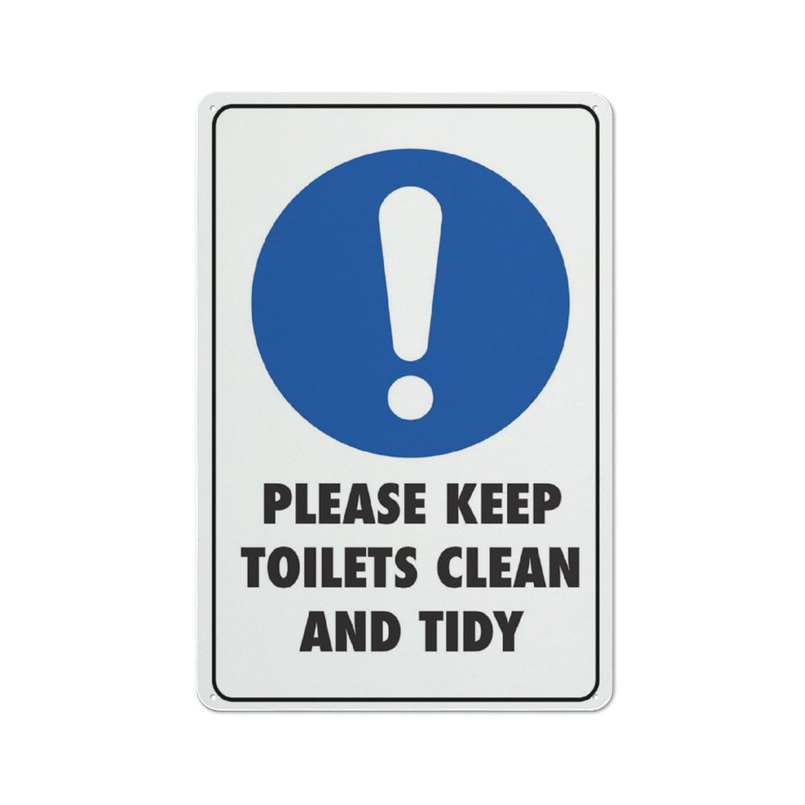 Please Keep Toilets Clean And Tidy Chic Art Wall Retro Decor Unique Artistic Tinplate Plaque Practical Decorative Gifts for Family Friends Tin Sign 8x12 Inch
