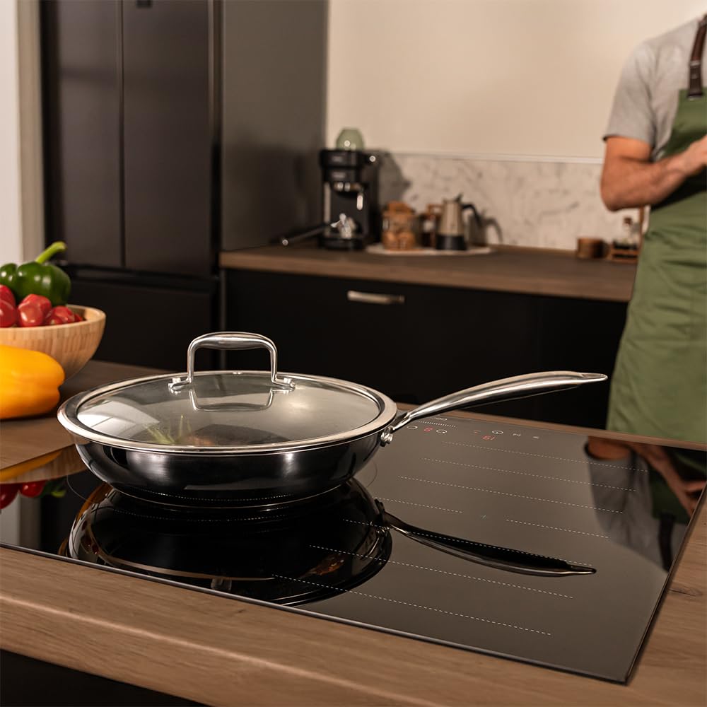 Cecotec Płyta indukcyjna z 1 strefą i 1 Flexzone Bolero Squad I 3001 Flex, 6600 W, 9 stopni, timer, funkcja Booster, sterowanie dotykowe, Stop&Go, zabezpieczenie przed dziećmi i Low Power Heating