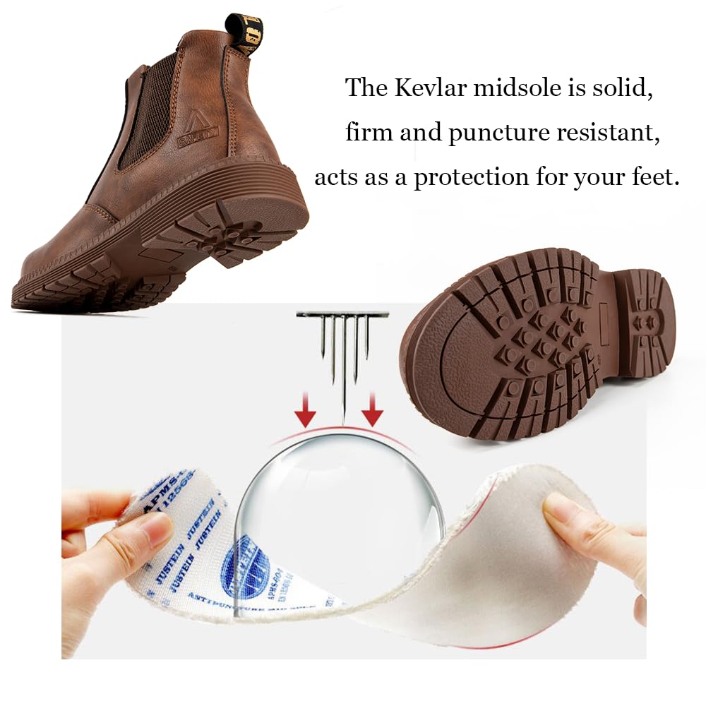 Chaussure de Sécurité Homme S3 Protection Acier Chaussure Travail Embout Bottes Femme Antidérapantes