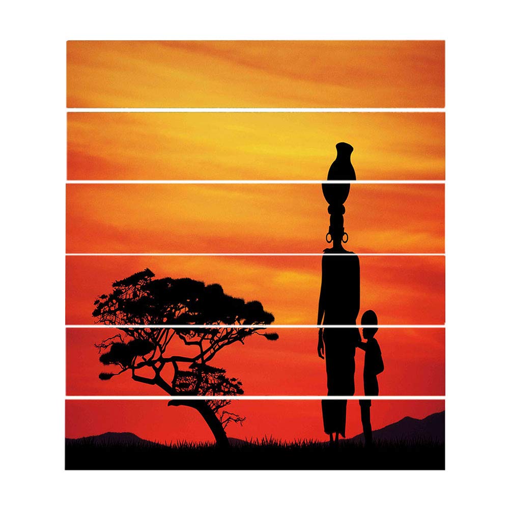 LIOOBO Stair Decals Sticker DIY Removable Waterproof Self Adhesive Staircase Stickers Stair Riser Murals Stickers (Dawn Pattern)