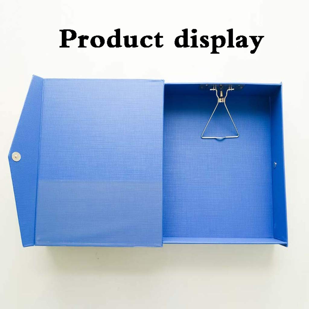 6 Pezzi Cartella Portadocumenti Raccoglitore Office Scatola Archivio di Pelle, A4 File Organizer di Pelle con Coperchio, Cartella di Archiviazione Storage Box, Nero