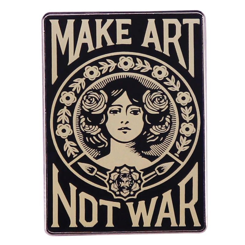 Make Art Not War - Artist Lover Enamel Pin Brooch (B0CXKWHZKL) Amazon Price History, Amazon Price Tracker