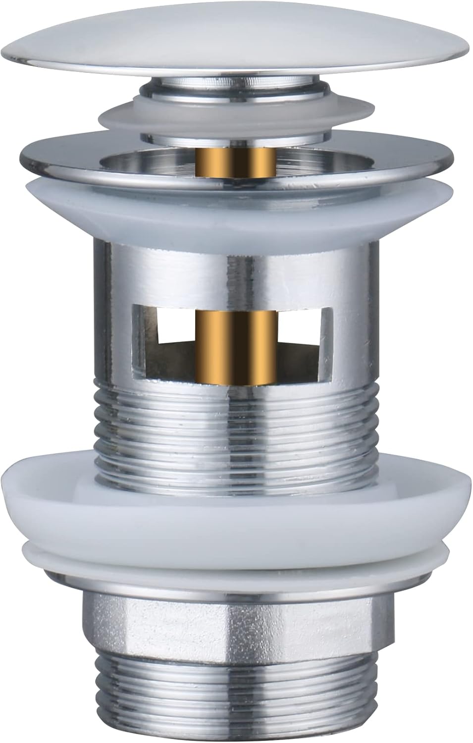 Pop Up Sink Waste Slotted Basin Waste with Overflow Full Dome Waste