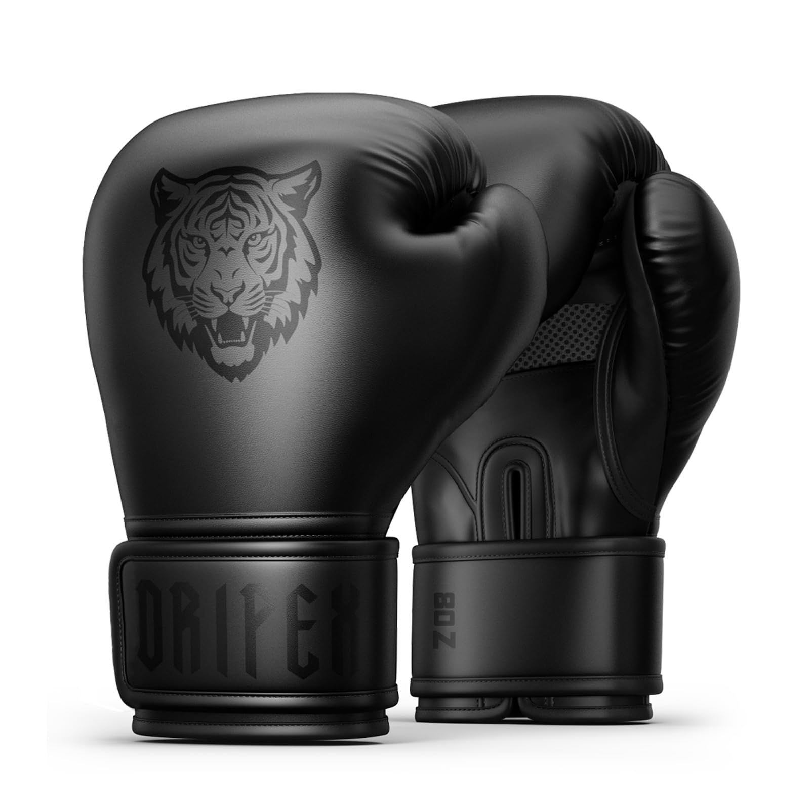 Dripex Guantoni da Boxe, Guanti da Sacco Boxe in Pelle PU, Guantoni da Allenamento Muay Thai MMA Arti Marziali, Guantoni da Combattimento 8oz 10oz 12oz 14oz 16oz, Boxing Gloves Uomo Donna Bambino