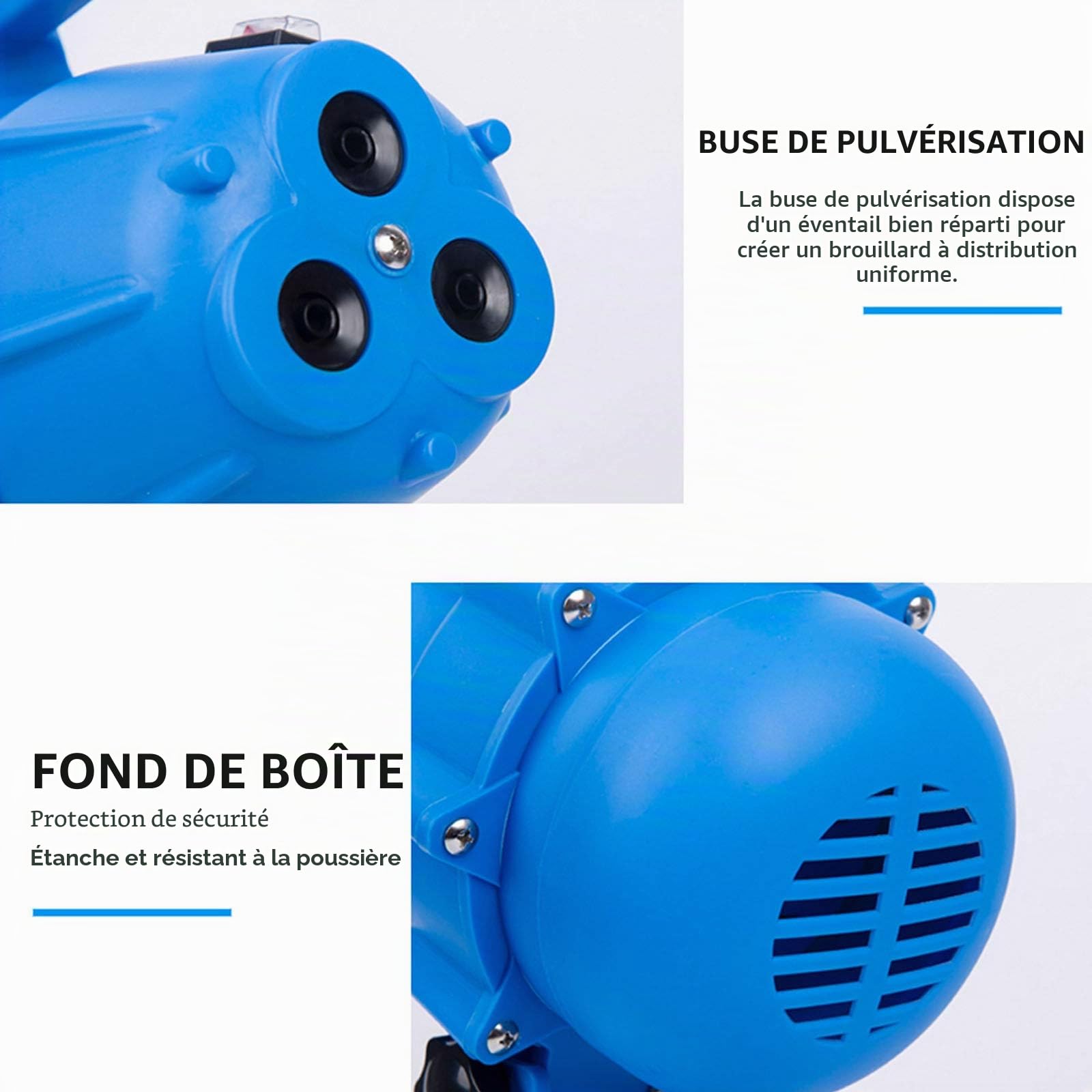 Nebulisateur Desinfection, PulvéRisateur DéSinfectant pour Tueur de Moustiques et Machine à Brumiser pour L'HygièNe IntéRieure/ExtéRieure - Capacité 5L (Bleu)