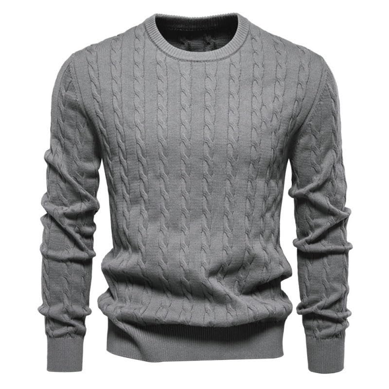 Pull en tricot uni de qualité supérieure pour une chaleur durable toute la saison