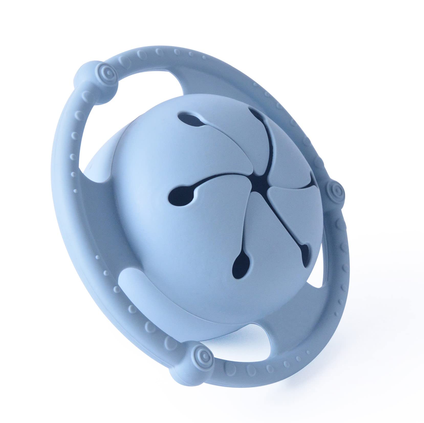 HOTABLE UFO Silicone Baby Snack Container – Spill Proof Toddler Cups, Containers (Blue)