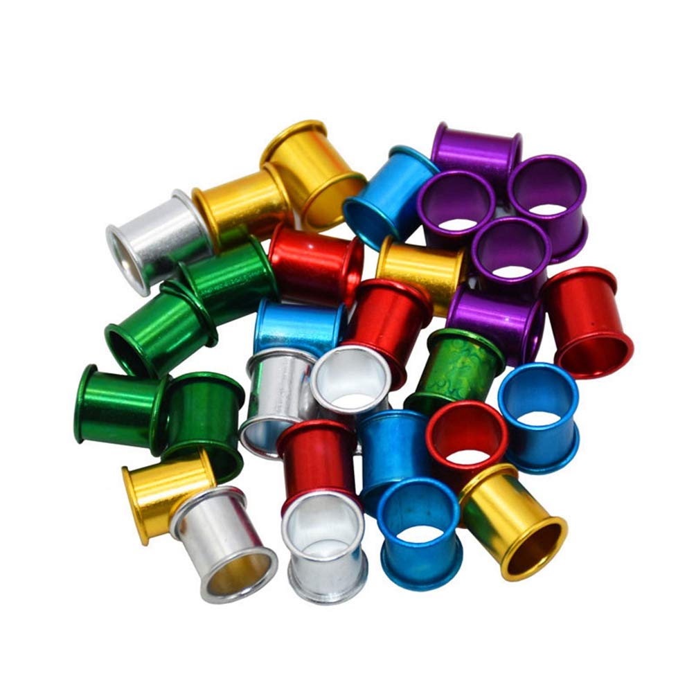 Numerowane pierścienie na nogi, ptaków, 300 szt. 8Mm obrączka nogę gołębia stopa aluminium ptaka wielokolorowe narzędzia dla(Multicolor)