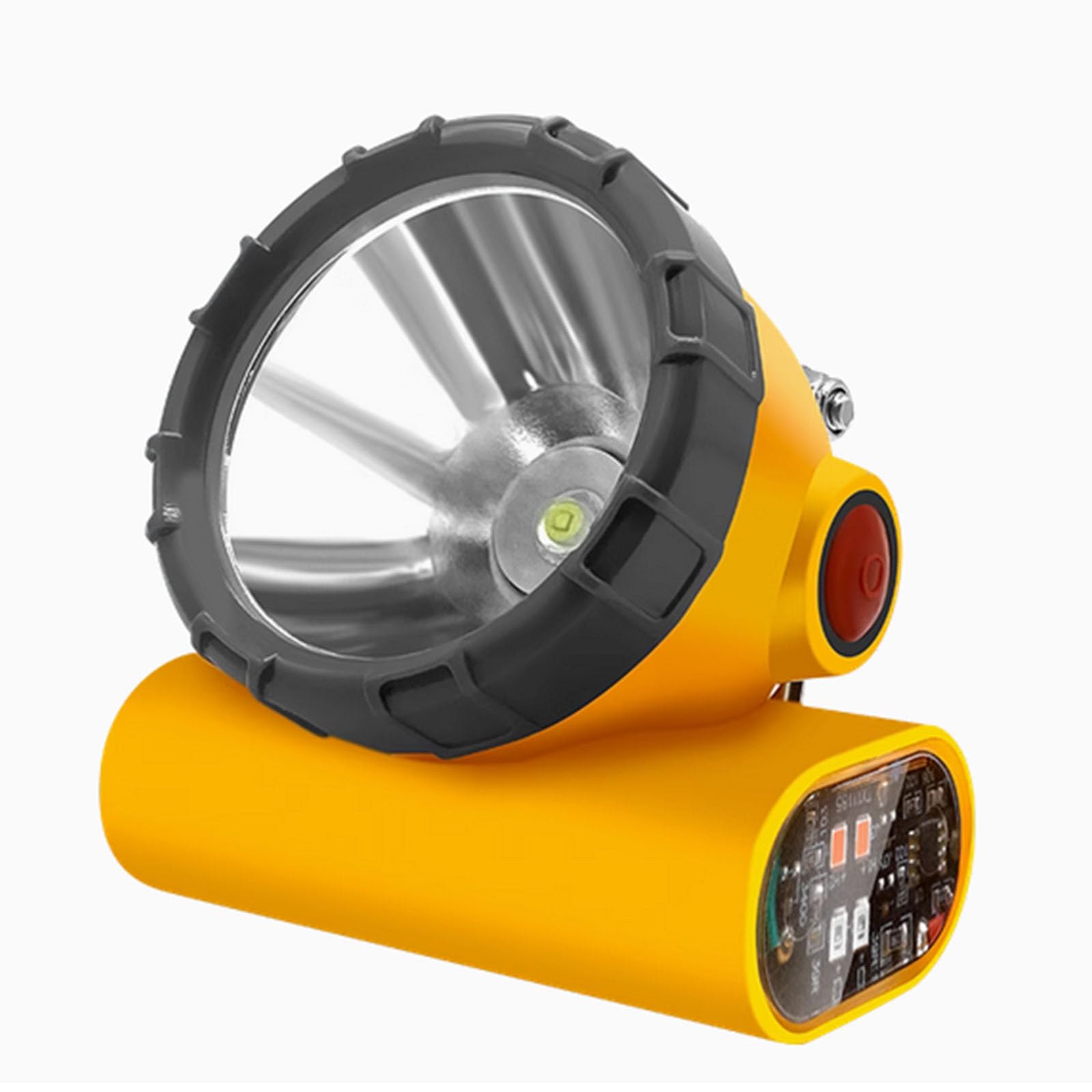 Lámpara de minero Frontal de 35 W ultrabrillante,Lámpara de minero Frontal Recargable portátilAdecuada para acampadas y Paseos nocturnos