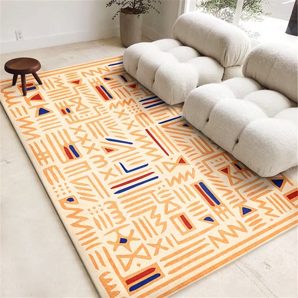 Vorhänge Schlafzimmer Anti Rutsch Teppich Modernes Design Esszimmer Teppich Farbe Wohnzimmer Dekoration Anti-Fouling Teppich rutschfest 90X150CM