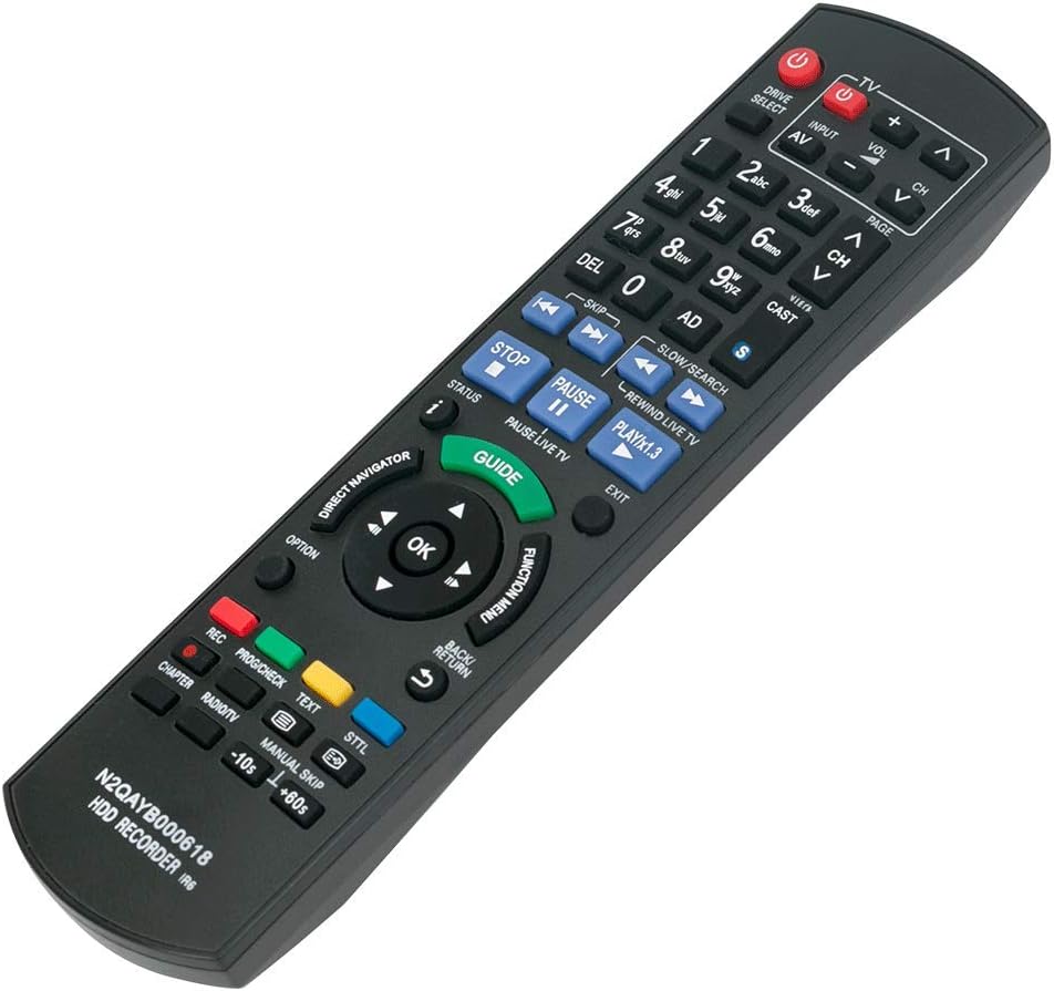 VINABTY N2QAYB000618 Remote Control Replaced for Panasonic HDD Recorder