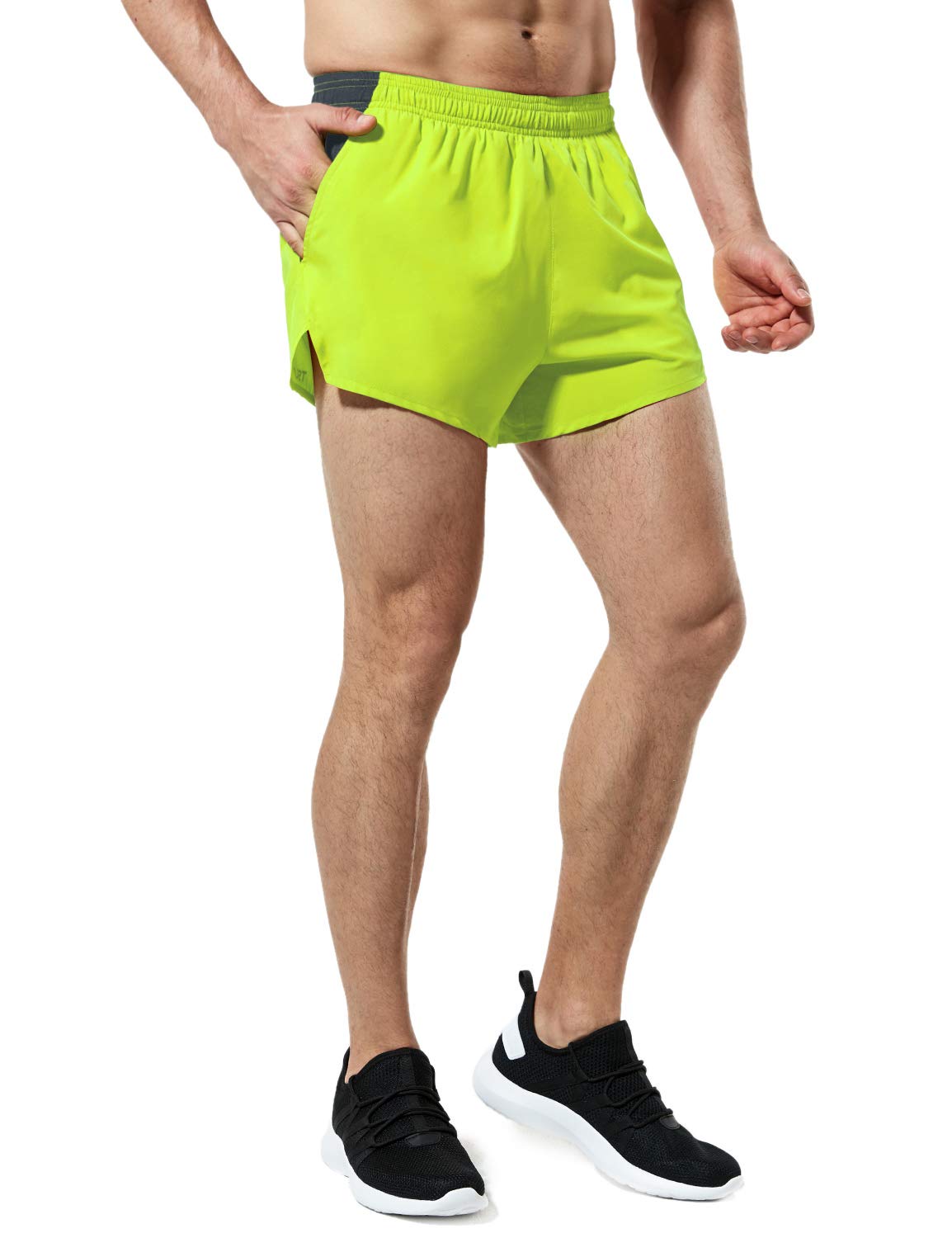 Men's Active Running Shorts, Training Exercise Workout Shorts, Quick Dry Gym Athletic Shorts with Pockets