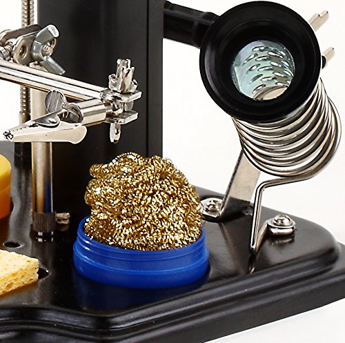 WEmake Soldering Station with LED Illuminated Magnifying Lens and 3rd Helping Hand - Thumbnail 5
