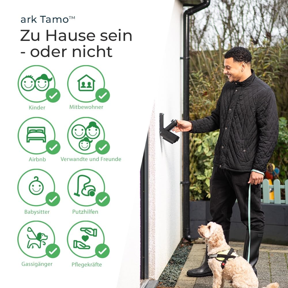 Tamo Schlüsseltresor mit Zahlencode - Schlüsselsafe Aussen - Police Preferred Schlüsseltresor Außen - Schlüsselbox 9,7 Mio. Code-Kombination - ideal für Home, Airbnb und Commercial