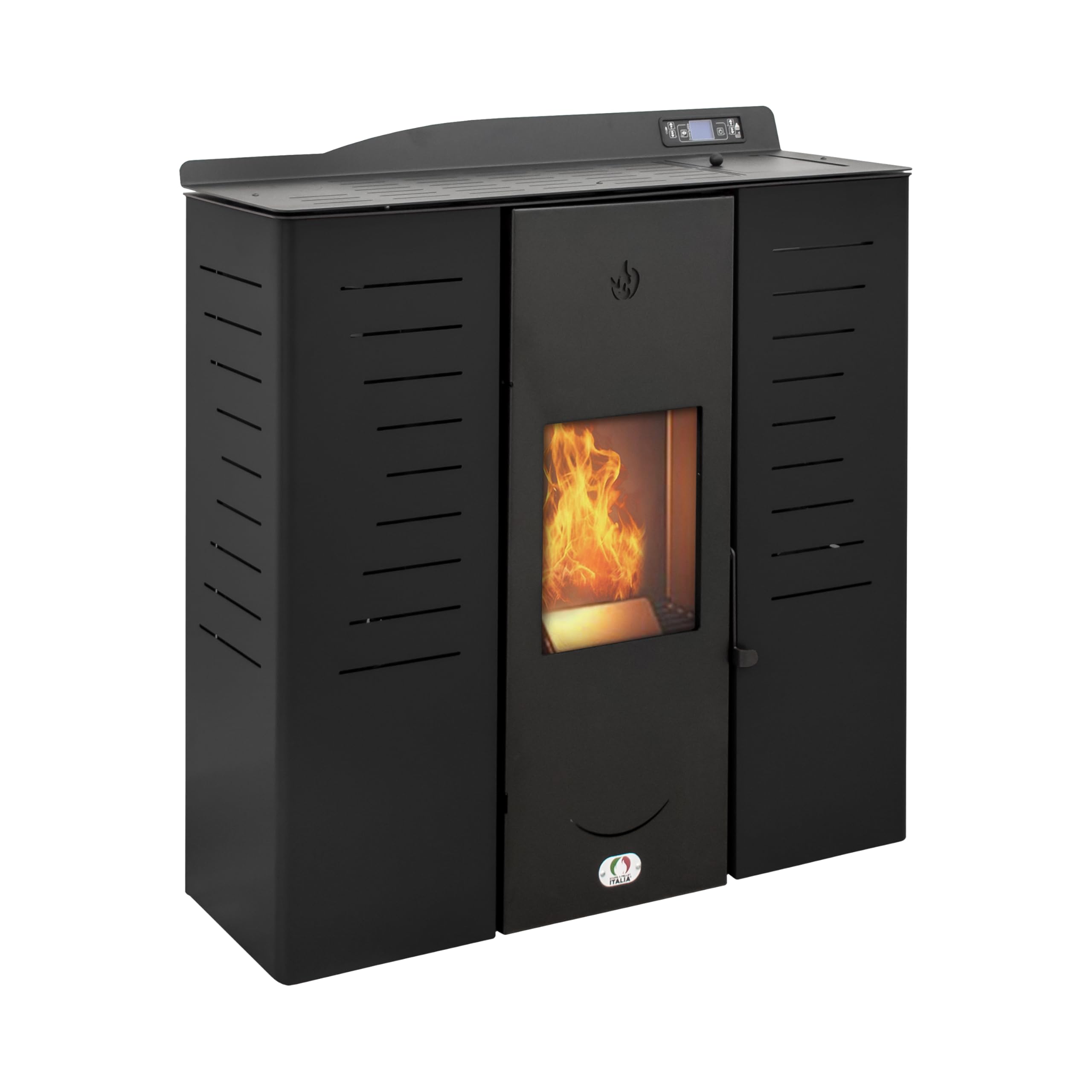 STUFE A PELLET ITALIA - Kanada 14 Kw, Pelletofen, Belüftet, Erwärmt bis