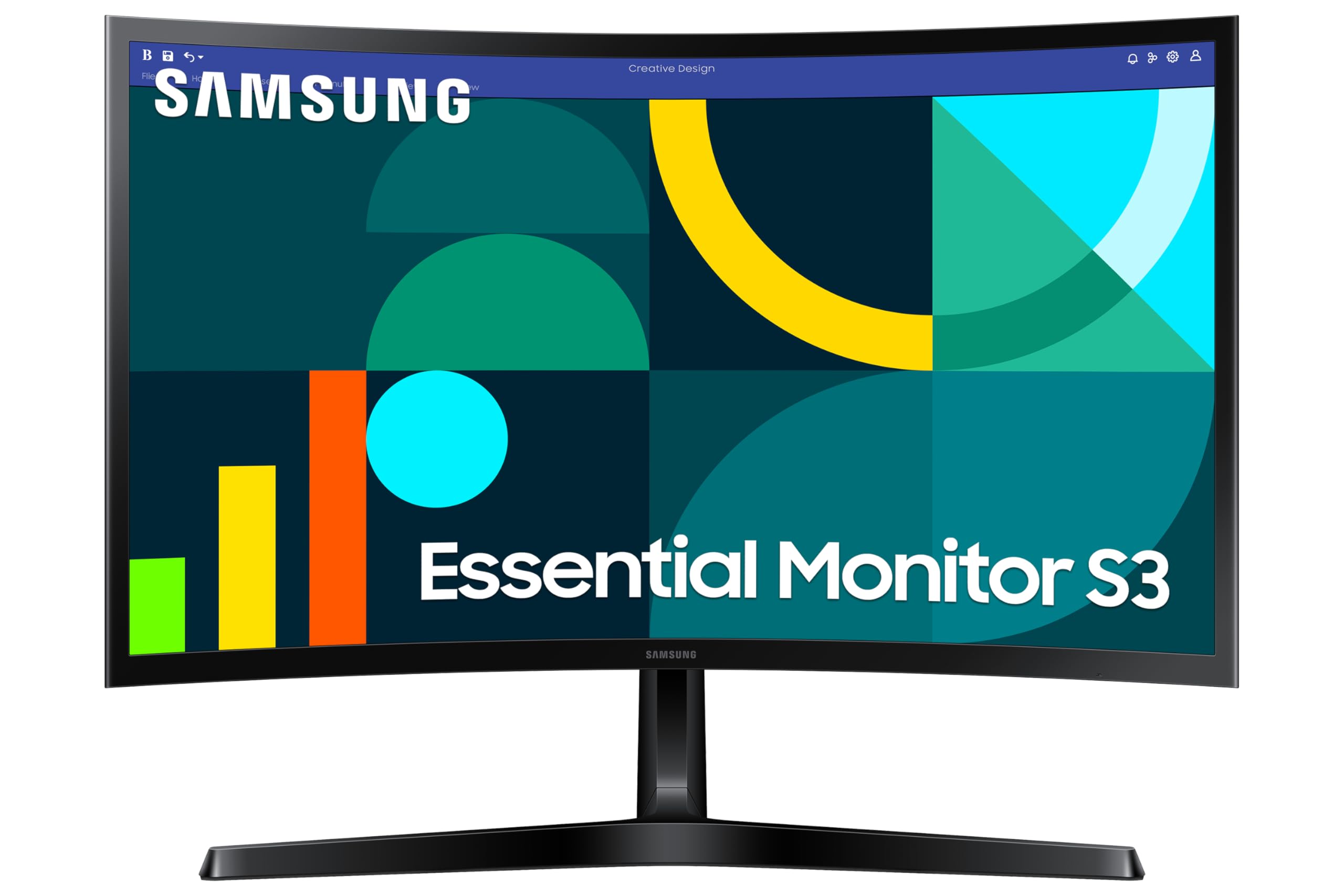 Samsung Schermo PC S36GD, dimensione 24" - piastrella VA, risoluzione FHD (1920 x 1080), 100Hz, inclinabile, VESA 75 x 75, contrasto 3000:1, Eye Saver Mode, Flicker Free, HDMI (1,4), VGA, jack per