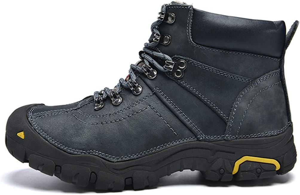 [DOUERY LTD] トレッキングシューズ メンズ 黒 小さいサイズ 四季通用 おしゃれ 大きいサイズ 耐摩耗性 はいいろ 25