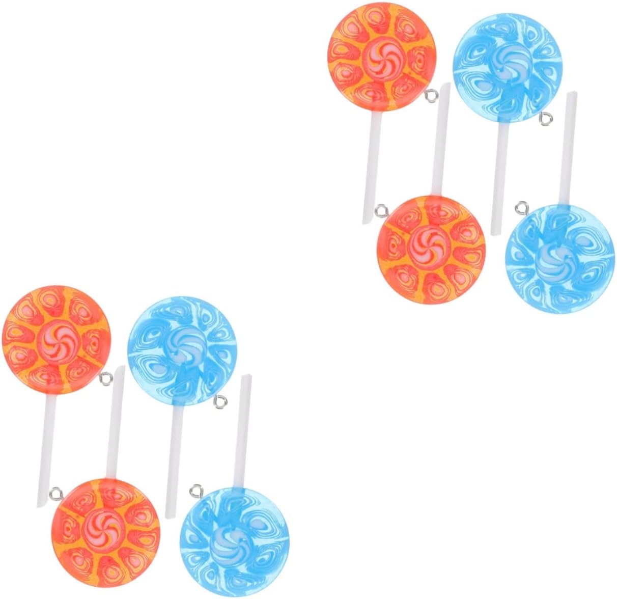 COHEALI12 pcs lollipop keychain yum earth organic lollipop suckers sees giant lollipop lollipops lollipop hanging key accessories lolipops lollipop charms fake fruit pendant