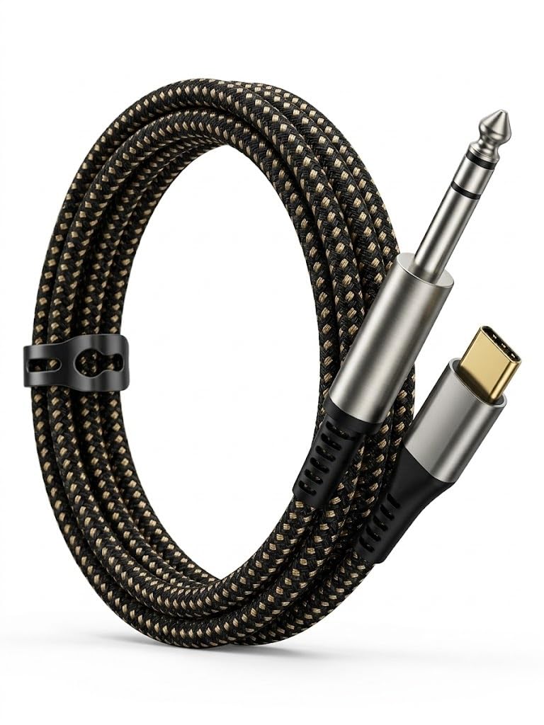 C & E-(Cables & Etc Type-C to 6.35mm (P38) Audio Cable – 1.5M | High-Quality Sound for Guitar, Amp, Mixer, Speakers & More-PACK OF-1-image-43