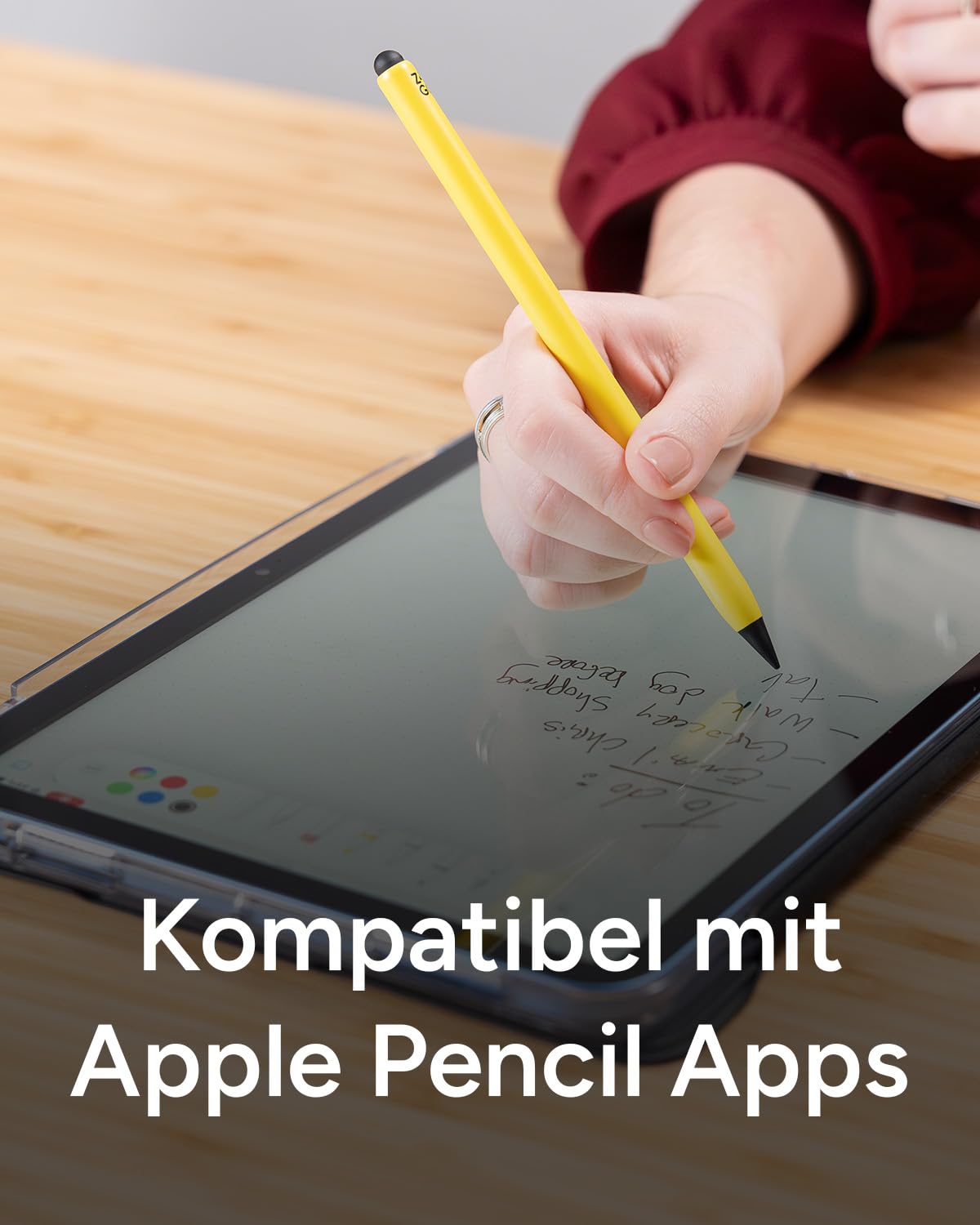 ZAGG Pro Stylus 2 Pen für iPad [2018 & Neuer], kabellos Laden, magnetischer Halt, klick-Einschalten, Doppelspitze, Neigungserkennung, Handflächenerkennung, Lange Akkulaufzeit, LED-Anzeige (pink)