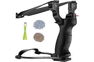 Laser Slingshot Set - Wrist Slingshots for Adults with 200 Ammo and...