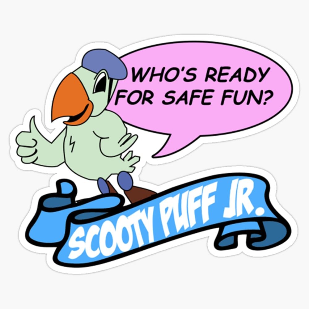 MAGNET Scooty Puff Jr Magnetic Vinyl Sticker Decal Magnet 5"