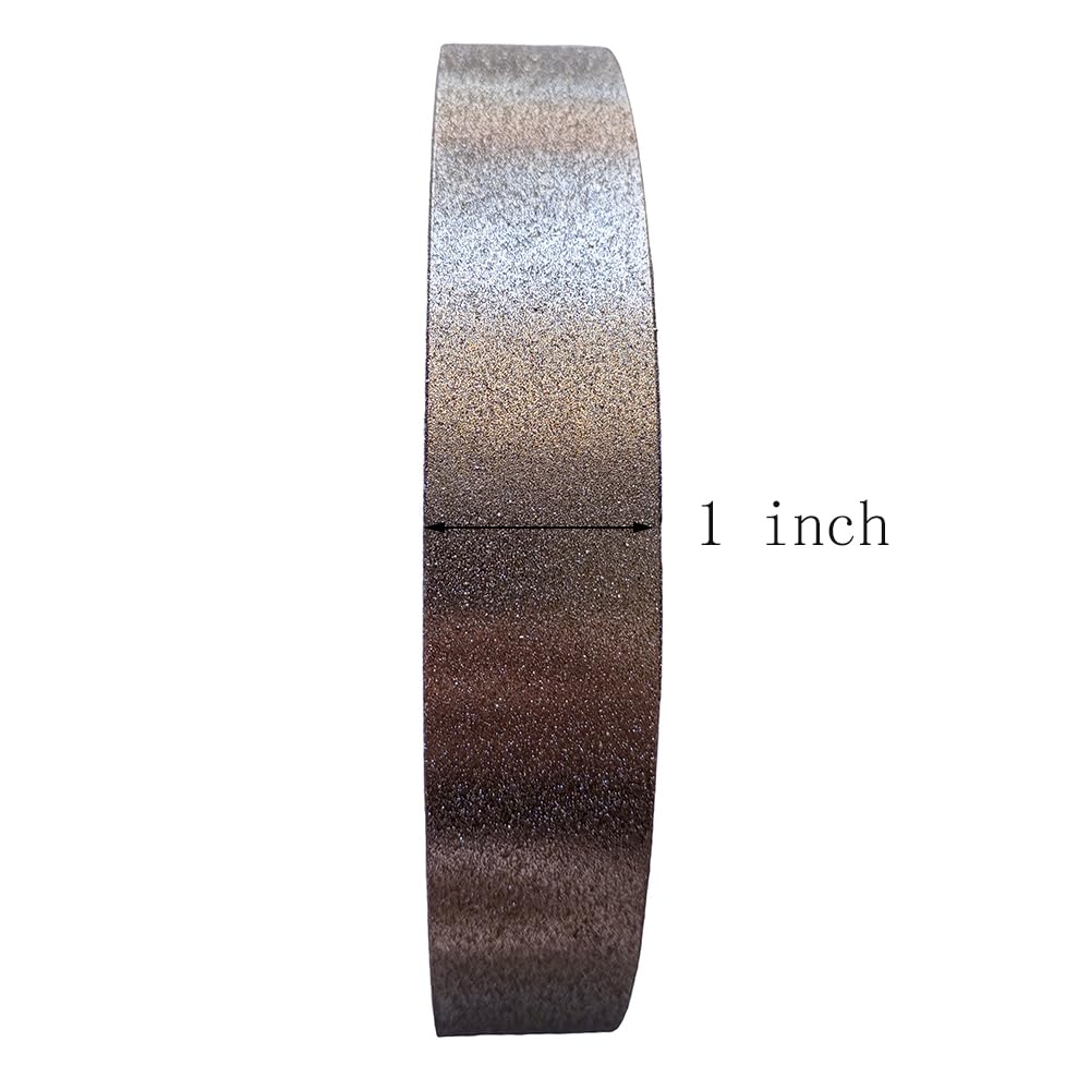 Rueda abrasiva de diamante galvanoplastia de 6 pulgadas de diámetro con eje de 1/2 pulgada para molienda y pulido de cristal lapidario de piedra (grano: 100#)