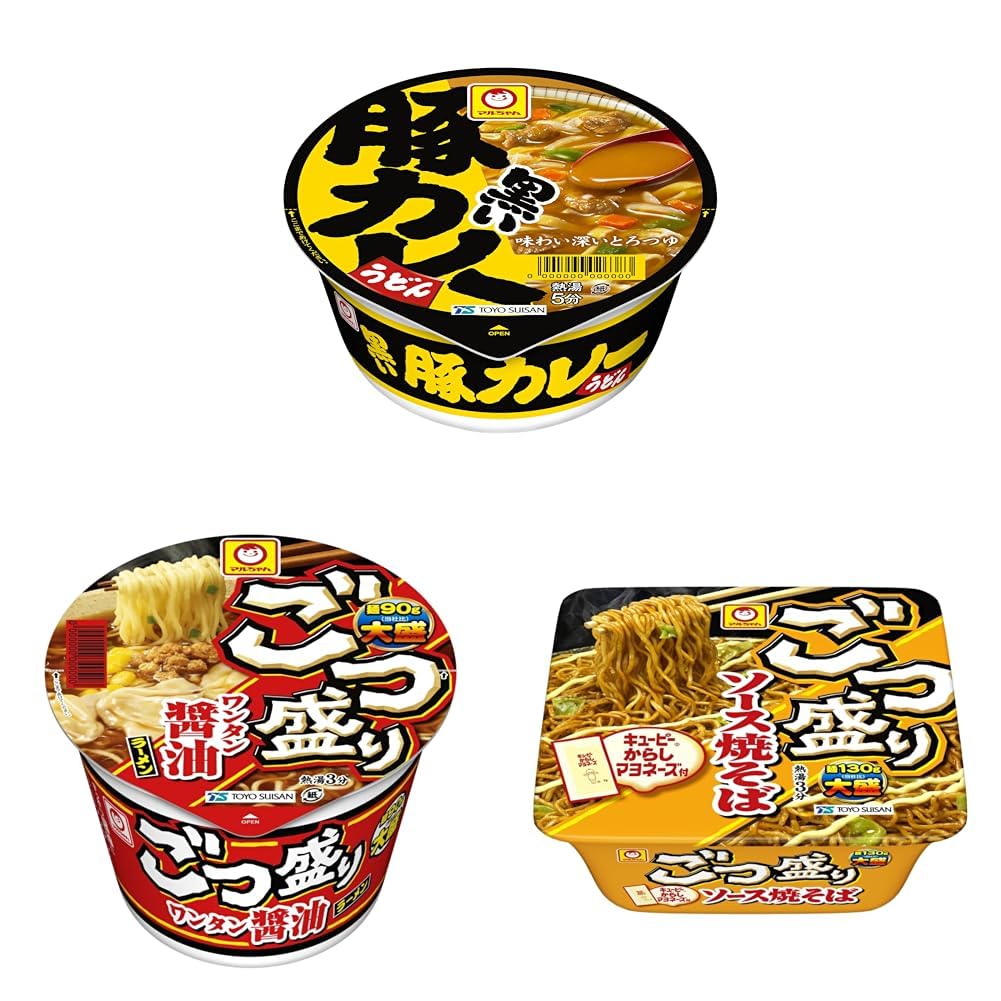 Amazon.co.jp: 【セット買い】マルちゃん 黒い豚カレーうどん 87g×12個