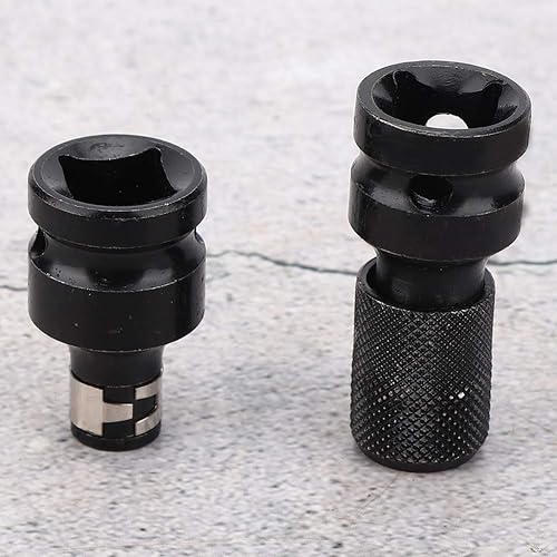 Miniatura 7 de Adaptador de llave de impacto, 2 unidades de unidad cuadrada de 12 pulgada a 14 pulgadas hexagonal hembra adaptador convertidor adaptador de mandril