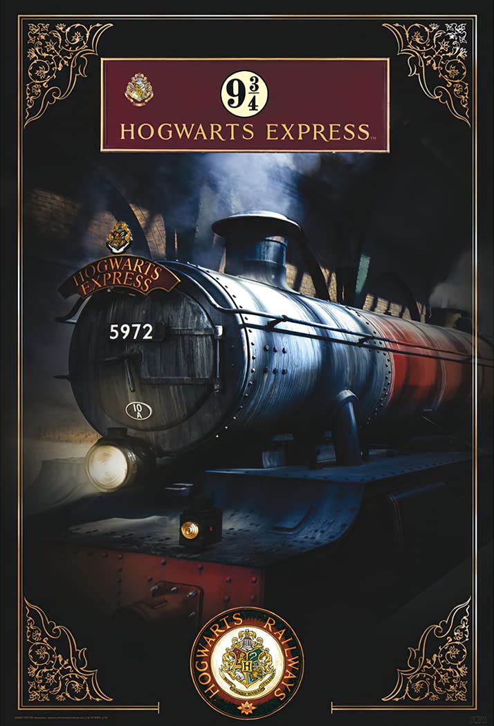 Harry Potter - Movie Poster (The Hogwarts Express at Platform 9 3/4) (Size: 24" x 36")