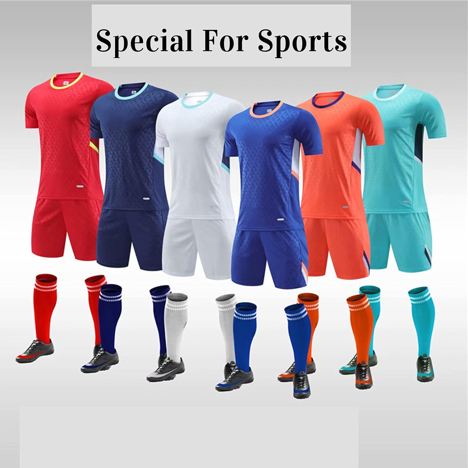 Custom Soccer Jersey for Kids Adults Men Women-Personalize Shirts and Short with Name Number Team Logo - Image 4